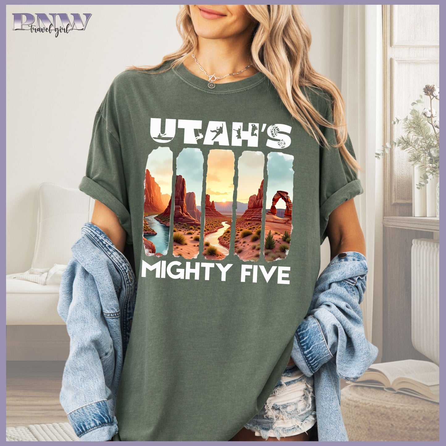 Utahs Mighty 5 Travel Shirt Adult