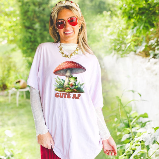 Cute AF Frog, Softstyle Tee