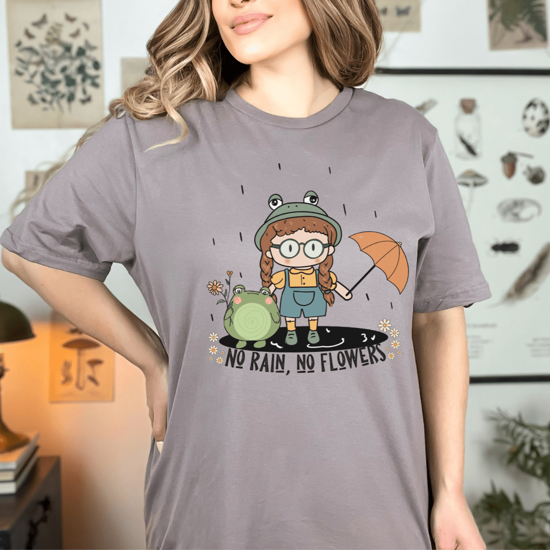 No Rain, No Flowers, Softstyle Tee