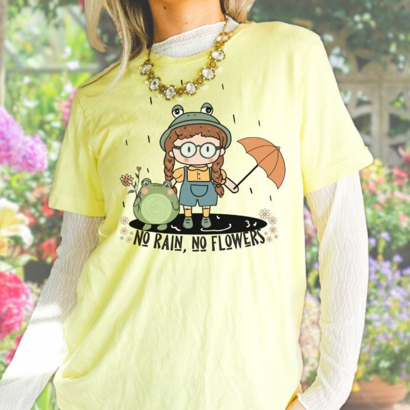 No Rain, No Flowers, Softstyle Tee