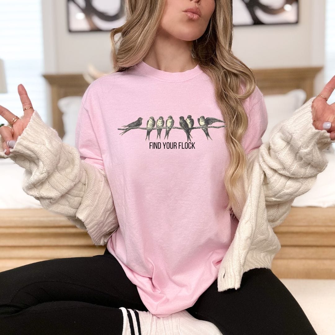 Find Your Flock, Vintage Style Tee