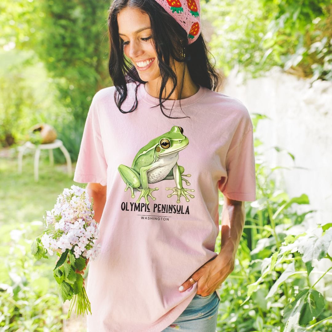 Olympic Peninsula Frog, Vintage Style Tee