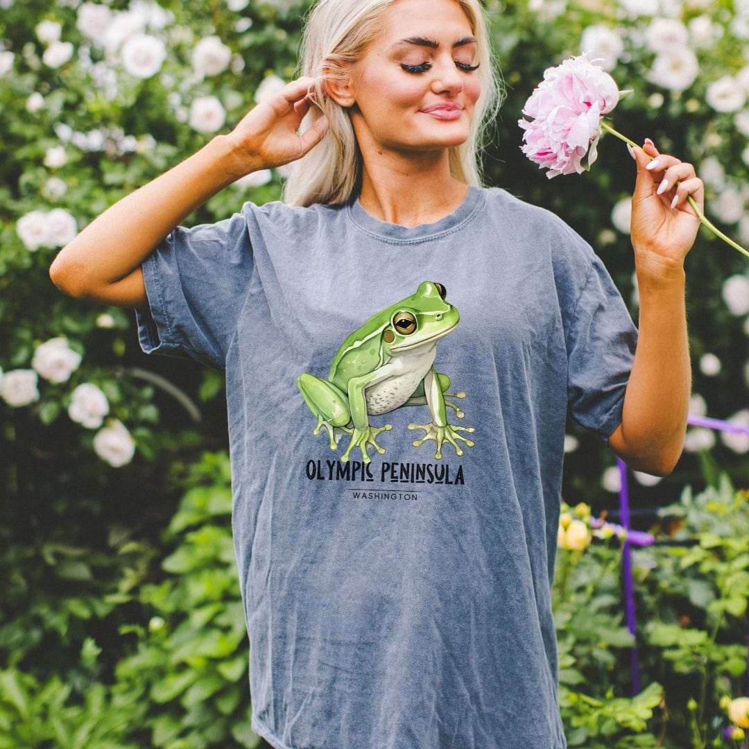 Olympic Peninsula Frog, Vintage Style Tee
