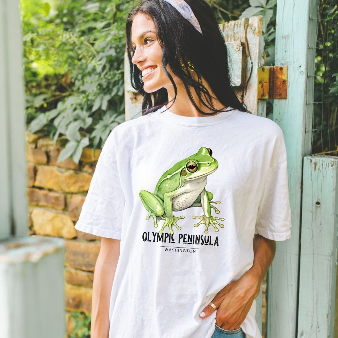 Olympic Peninsula Frog, Vintage Style Tee