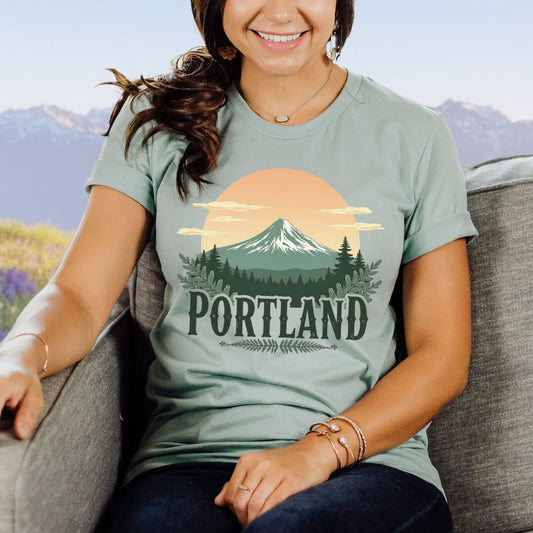 Portland, Oregon Sunrise Softstyle Tee
