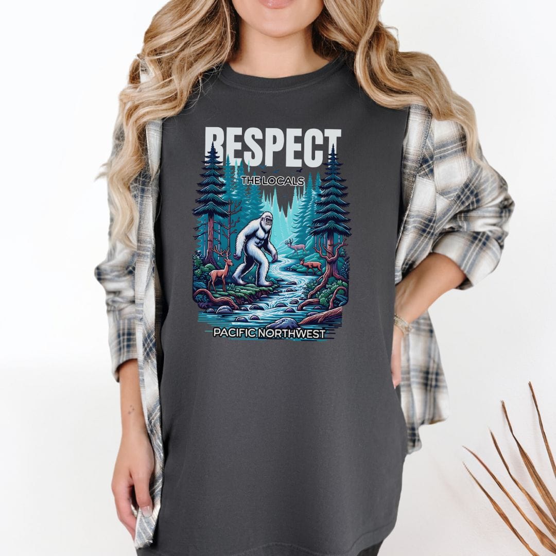 Respect the Locals, Bigfoot Edition, Vintage Style Tee