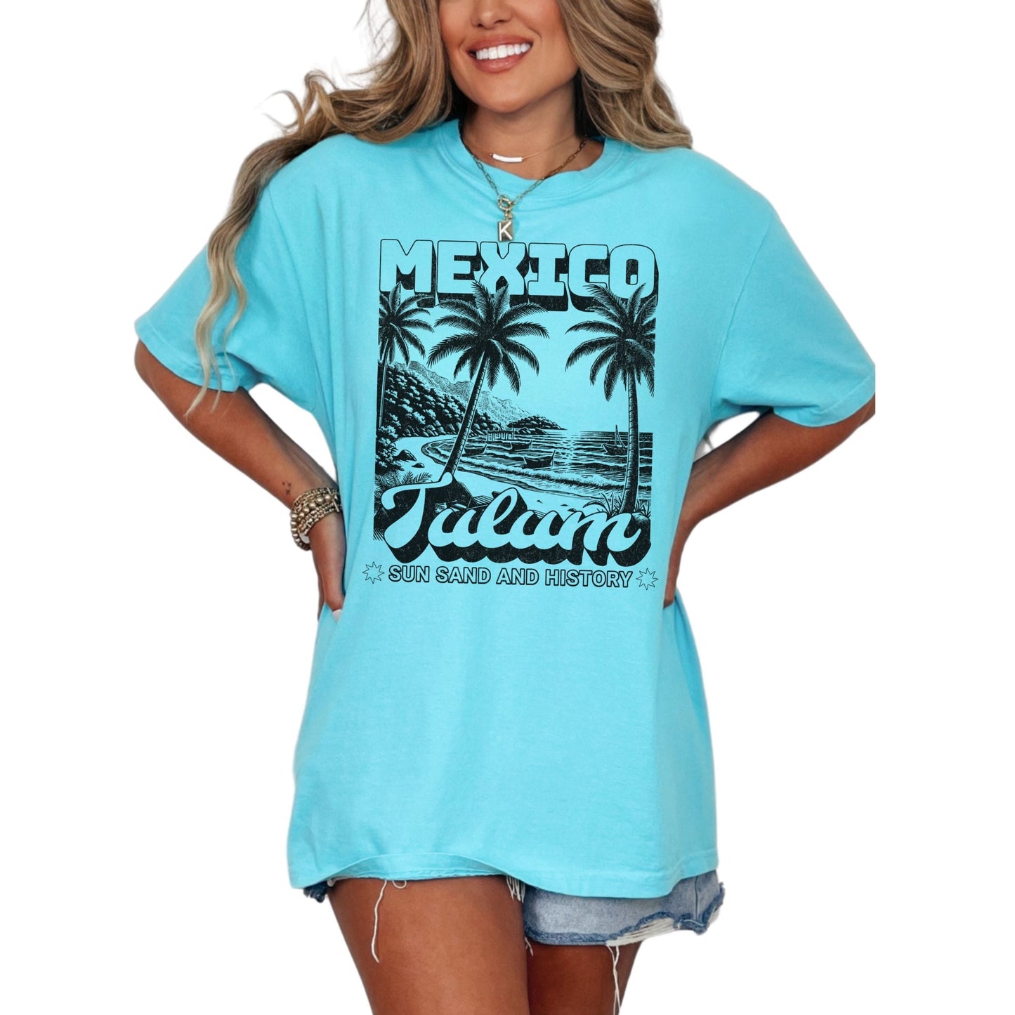 Tulum Mexico, Vintage Style Tee