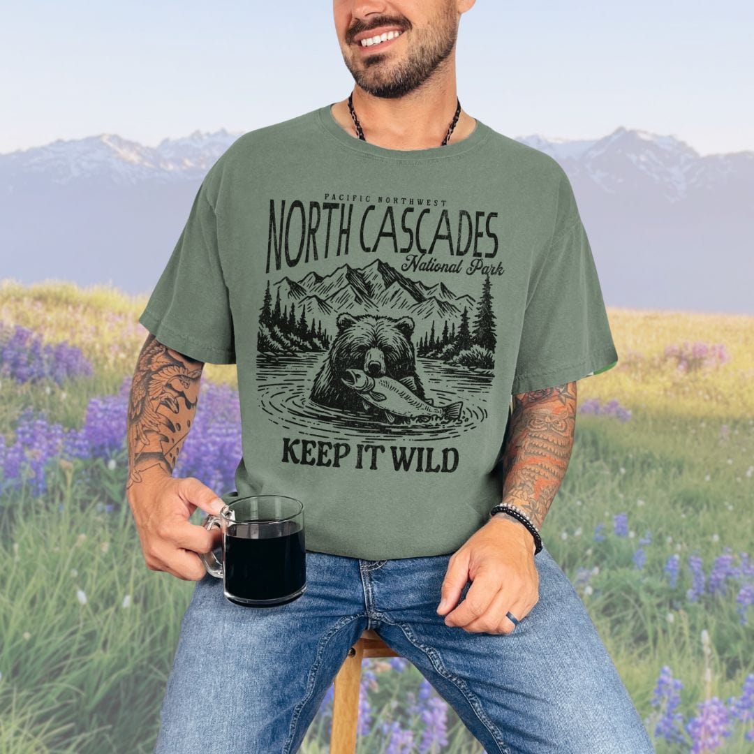 North Cascades NP Vintage Style Tee