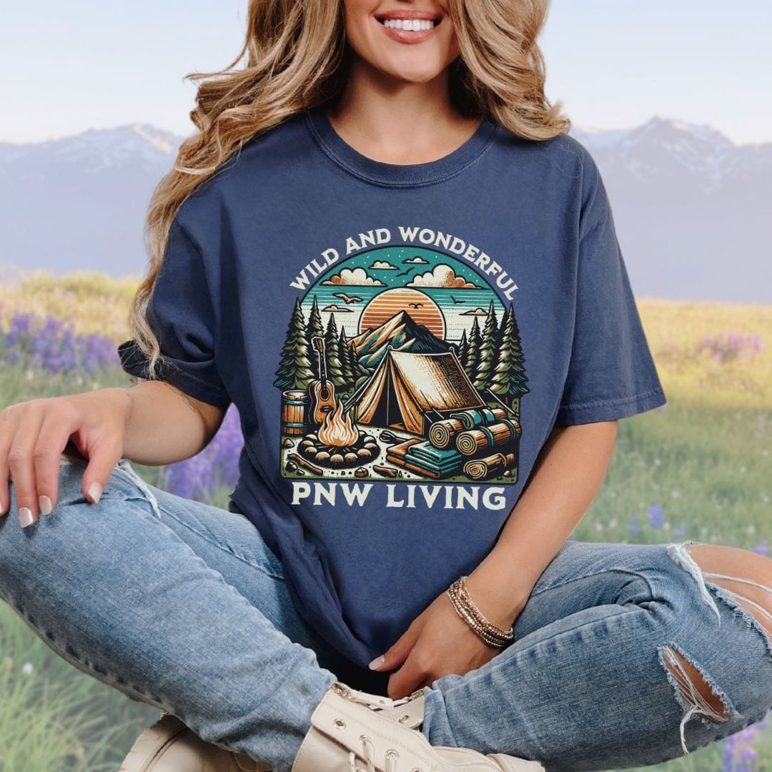 PNW Living, Camp Lovers, Vintage Style Tee