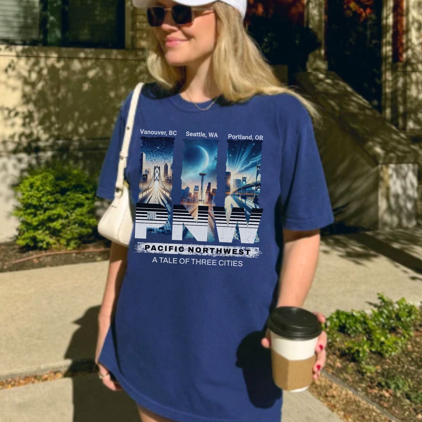 PNW Streetwear Tale of Three Cities Vintage Style Tee