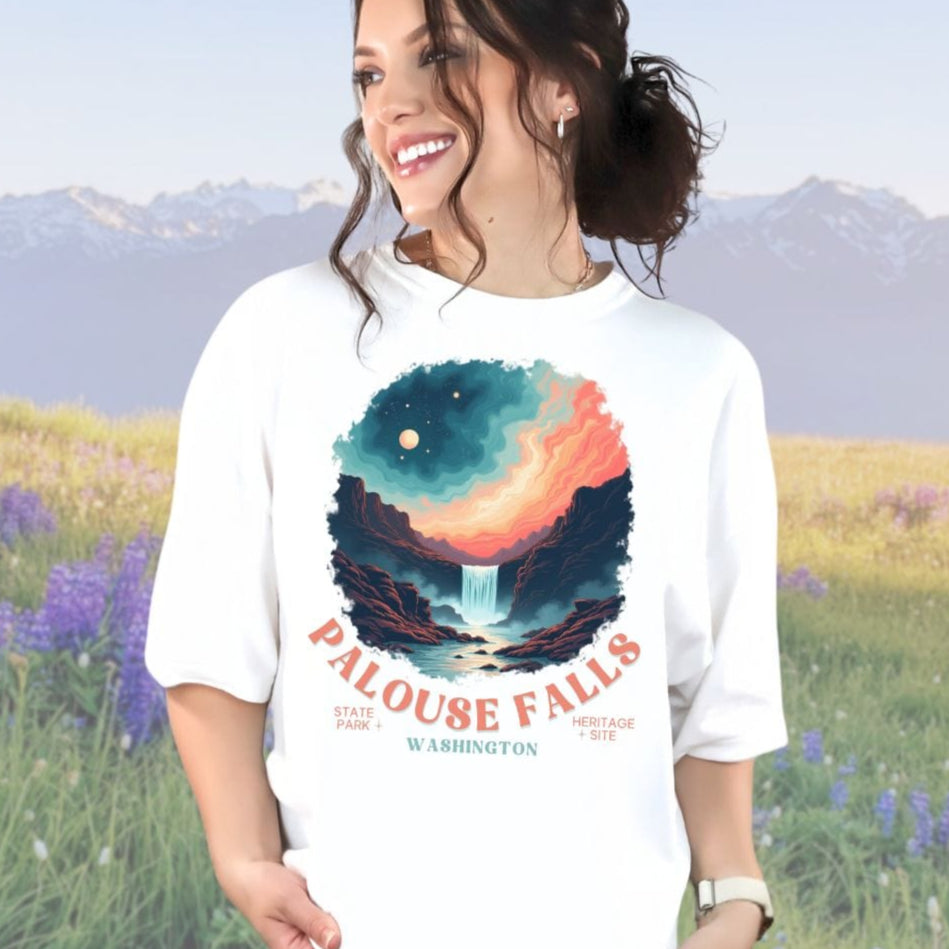 Cosmic Palouse Falls, Vintage Style Tee