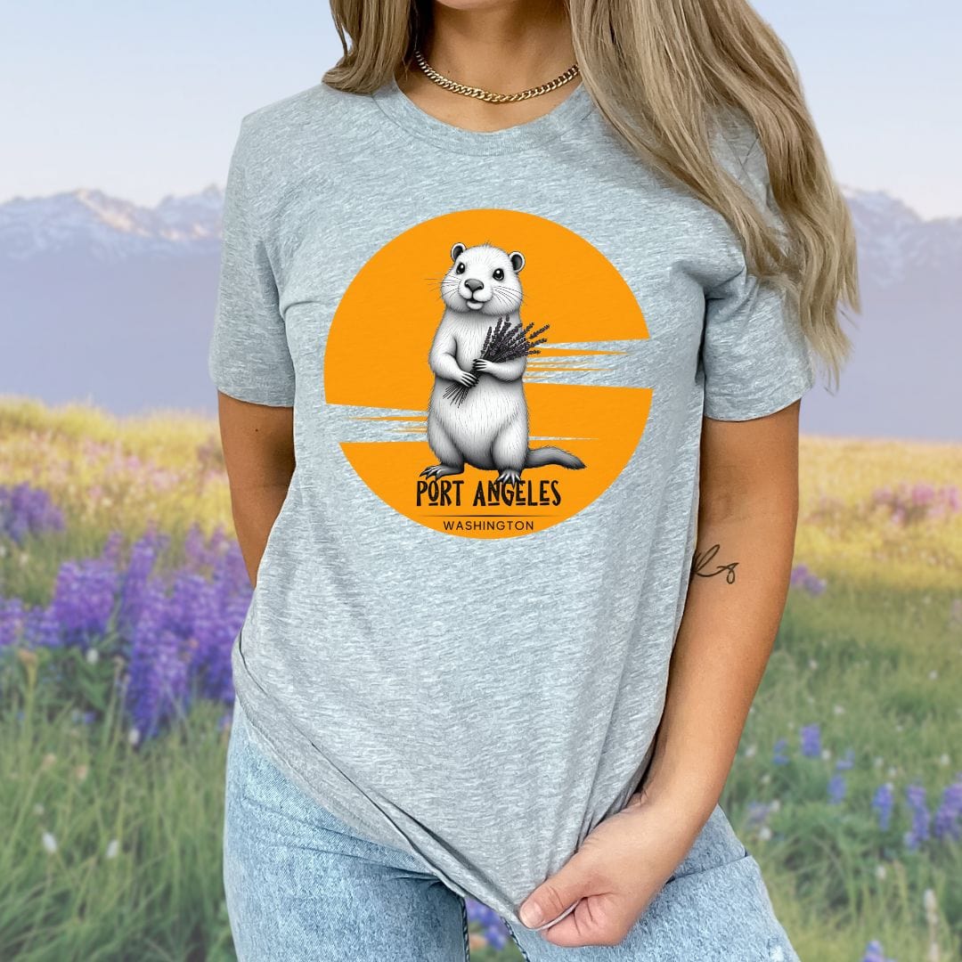 Port Angeles Sunset Marmot, Softstyle Tee