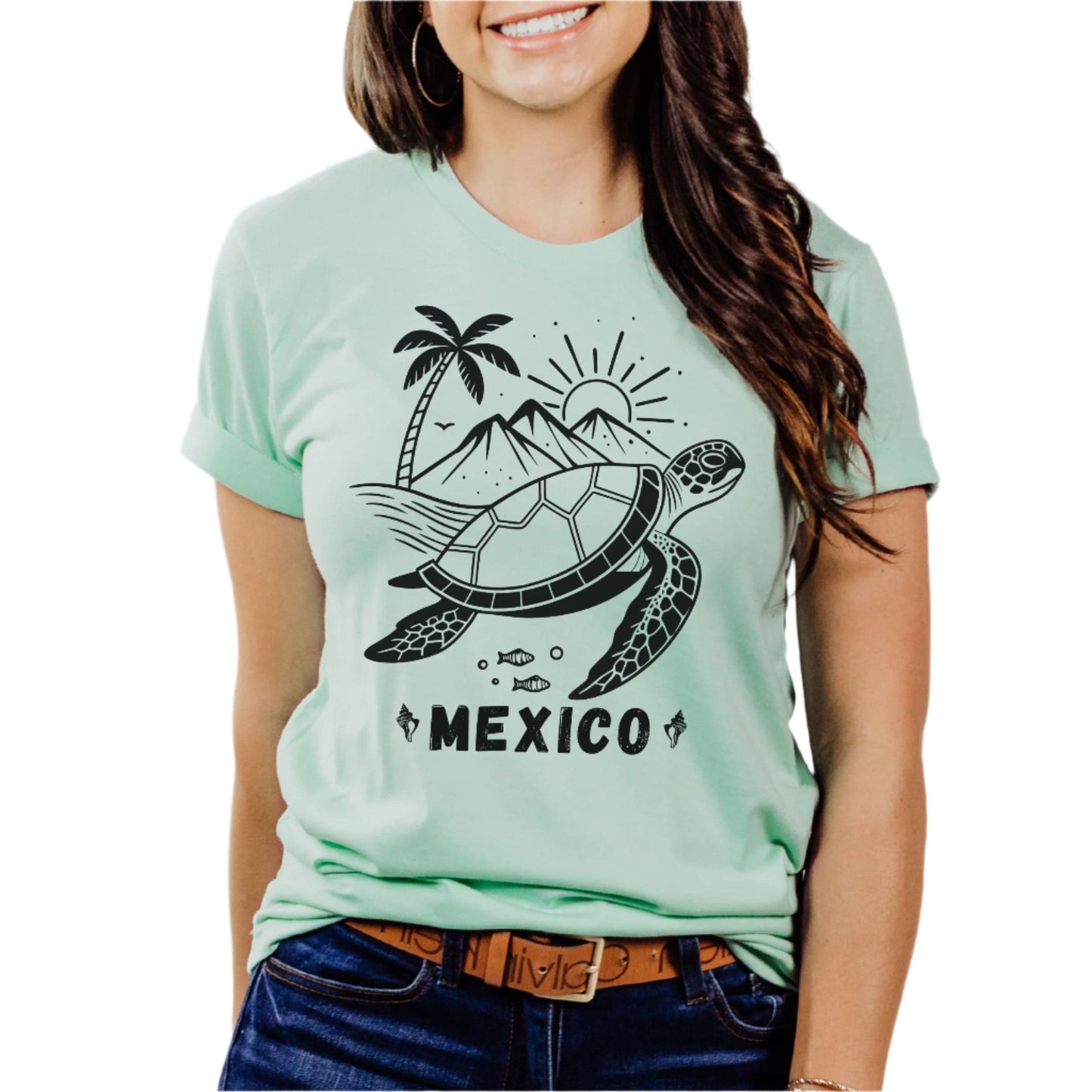 Sea Turtle, Mexico Travel, Softsyle Tee