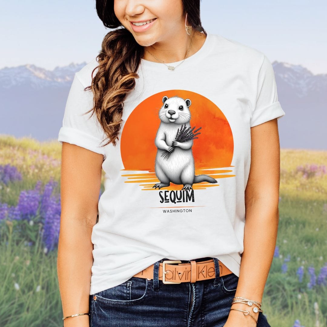 Sequim Marmot Sunset, Softstyle Tee