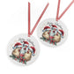 Toast to the Chickens, Christmas Metal Ornament