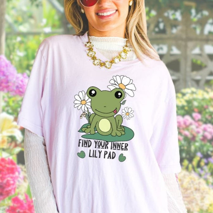 Find Your Inner Lily Pad, Frog Softstyle Tee