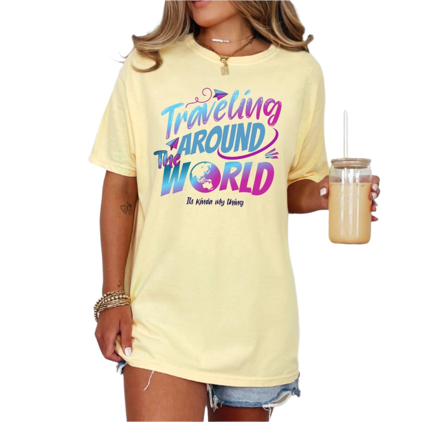 World Traveler, Vintage Style Tee