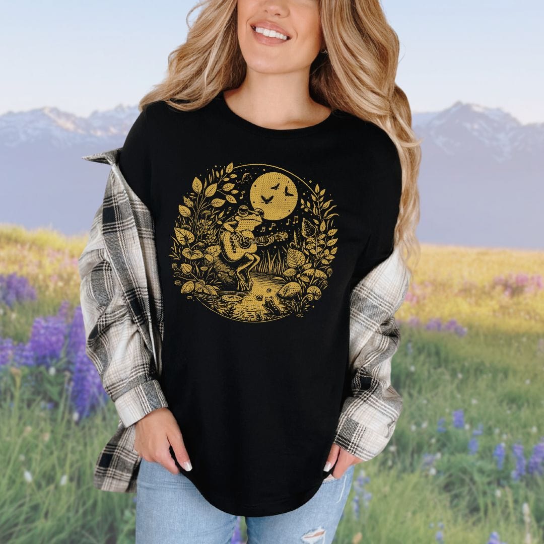 Frog Playing Guitar, Softsyle Tee