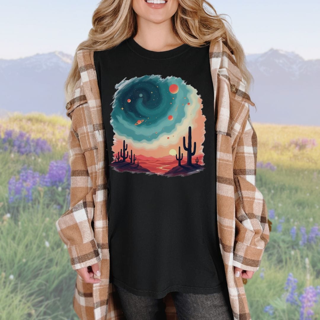 Galactic Oasis, Vintage Style Tee
