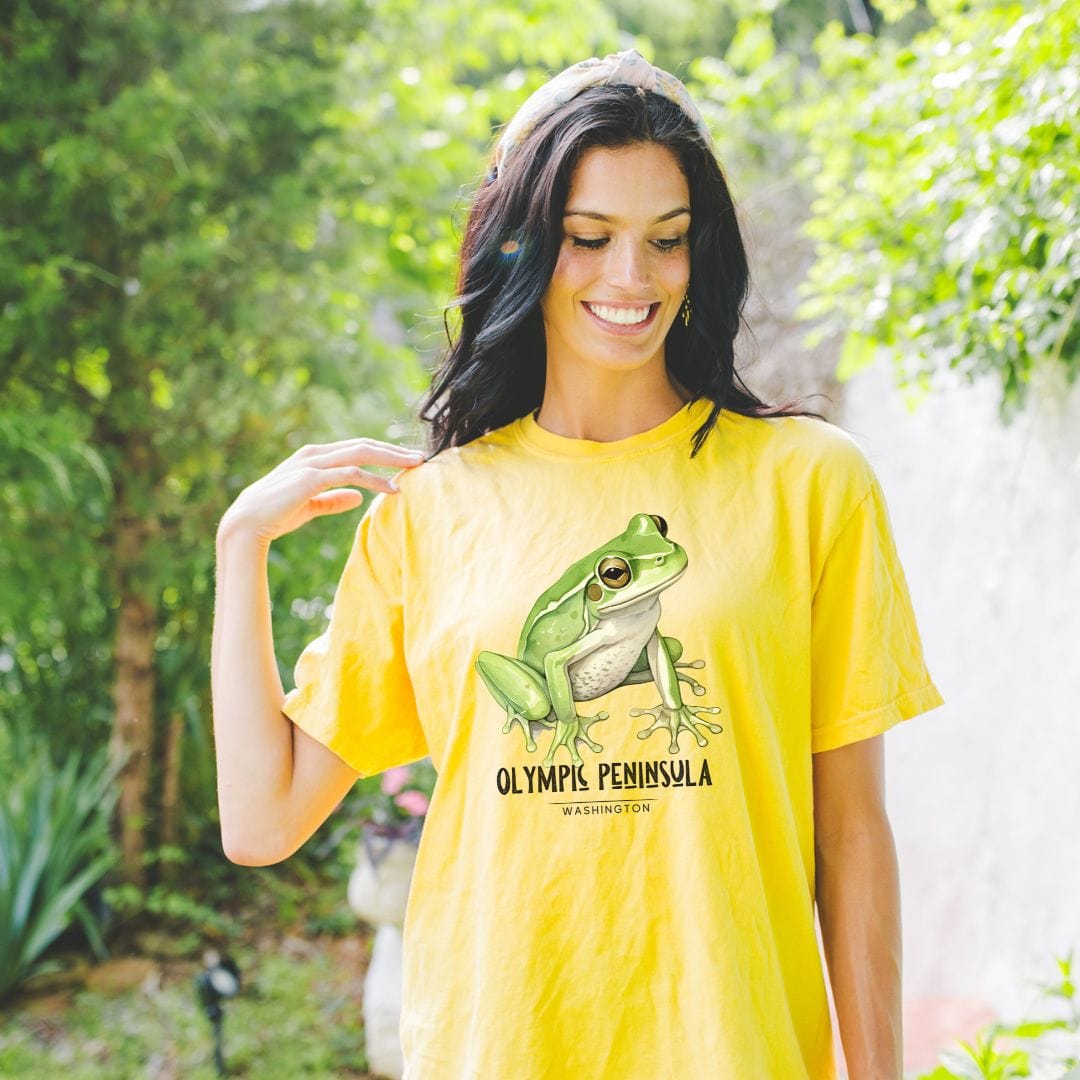 Olympic Peninsula Frog, Vintage Style Tee