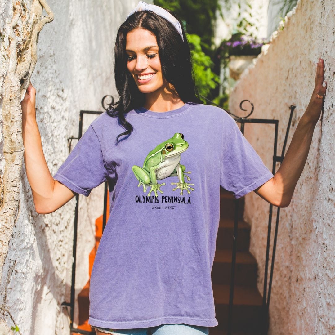 Olympic Peninsula Frog, Vintage Style Tee