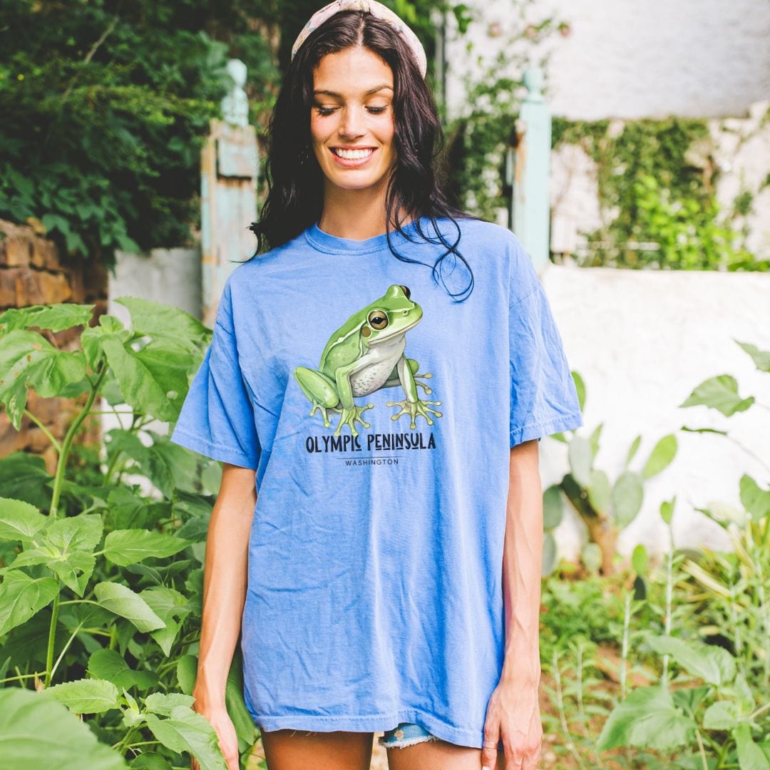 Olympic Peninsula Frog, Vintage Style Tee