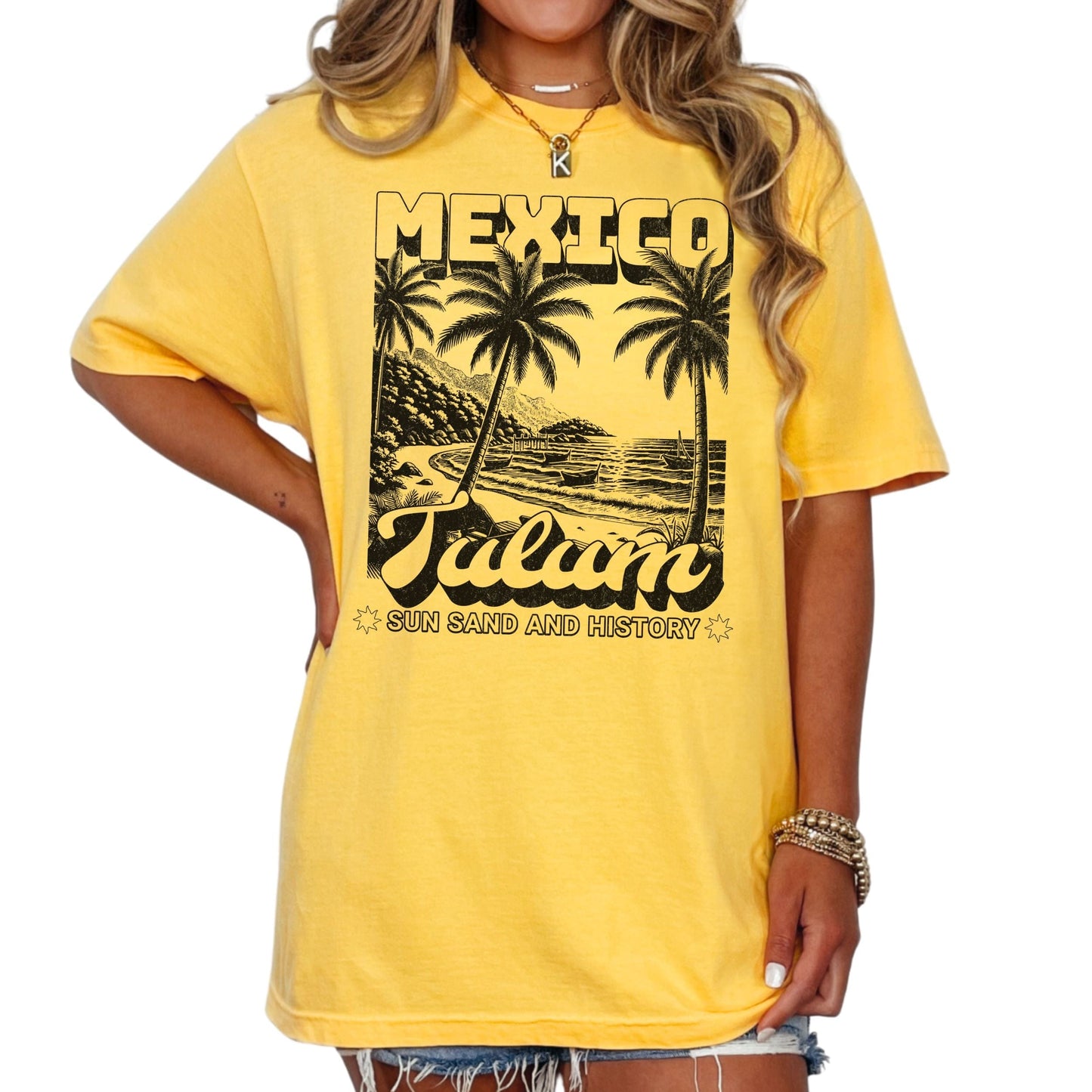 Tulum Mexico, Vintage Style Tee