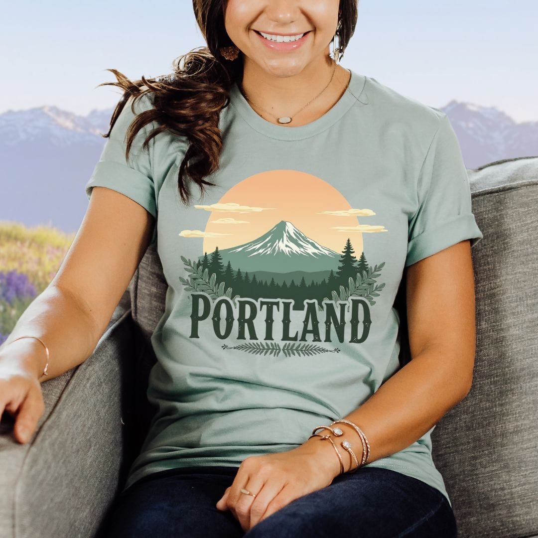 Portland, Oregon Sunrise Softstyle Tee