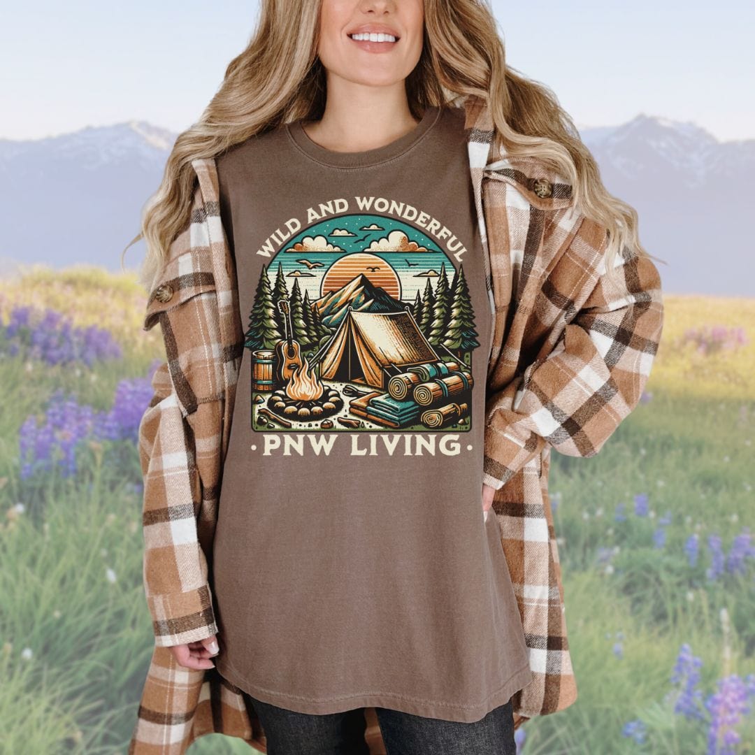 PNW Living, Camp Lovers, Vintage Style Tee