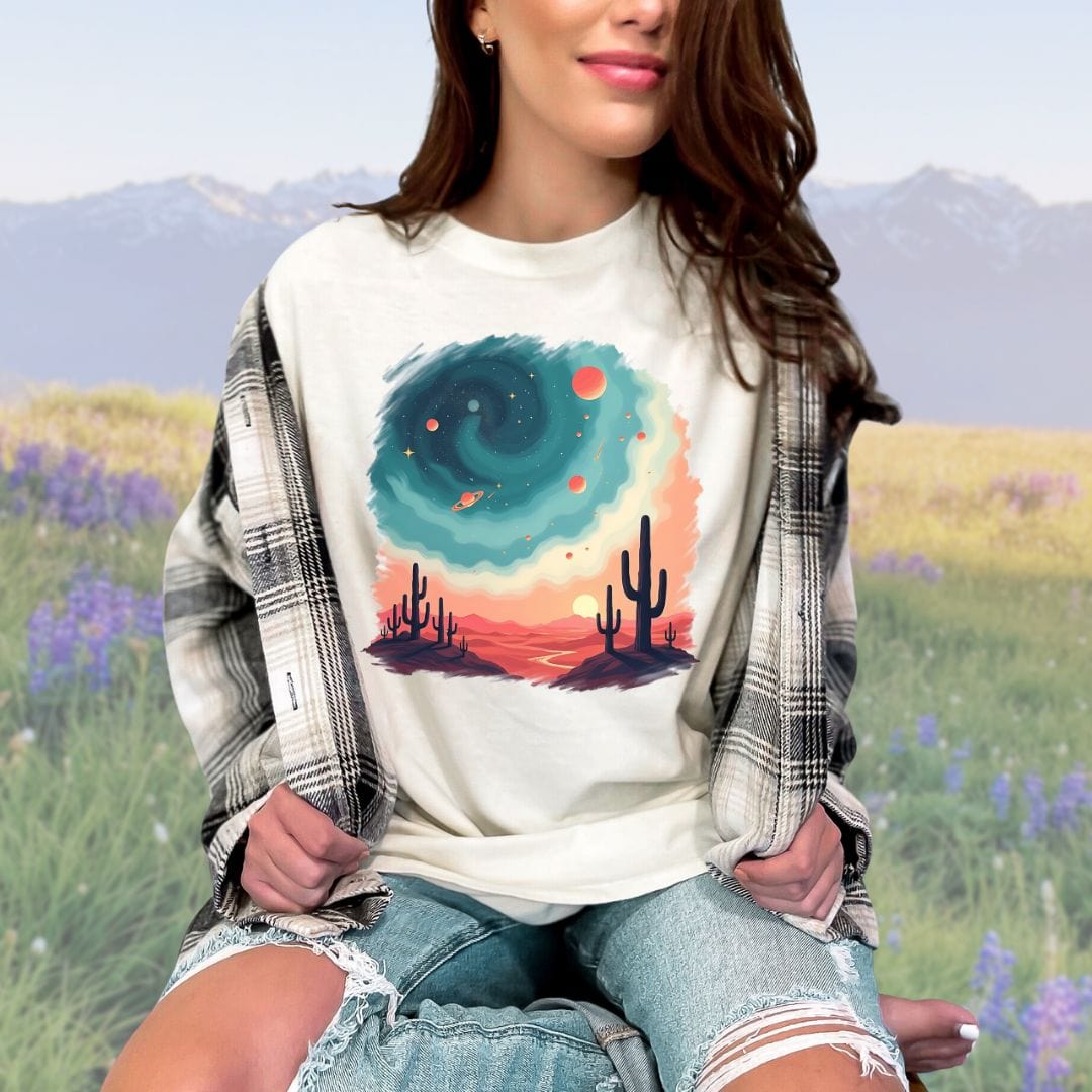 Galactic Oasis, Vintage Style Tee