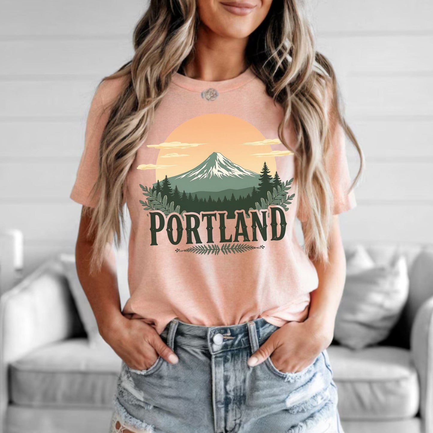 Portland, Oregon Sunrise Softstyle Tee