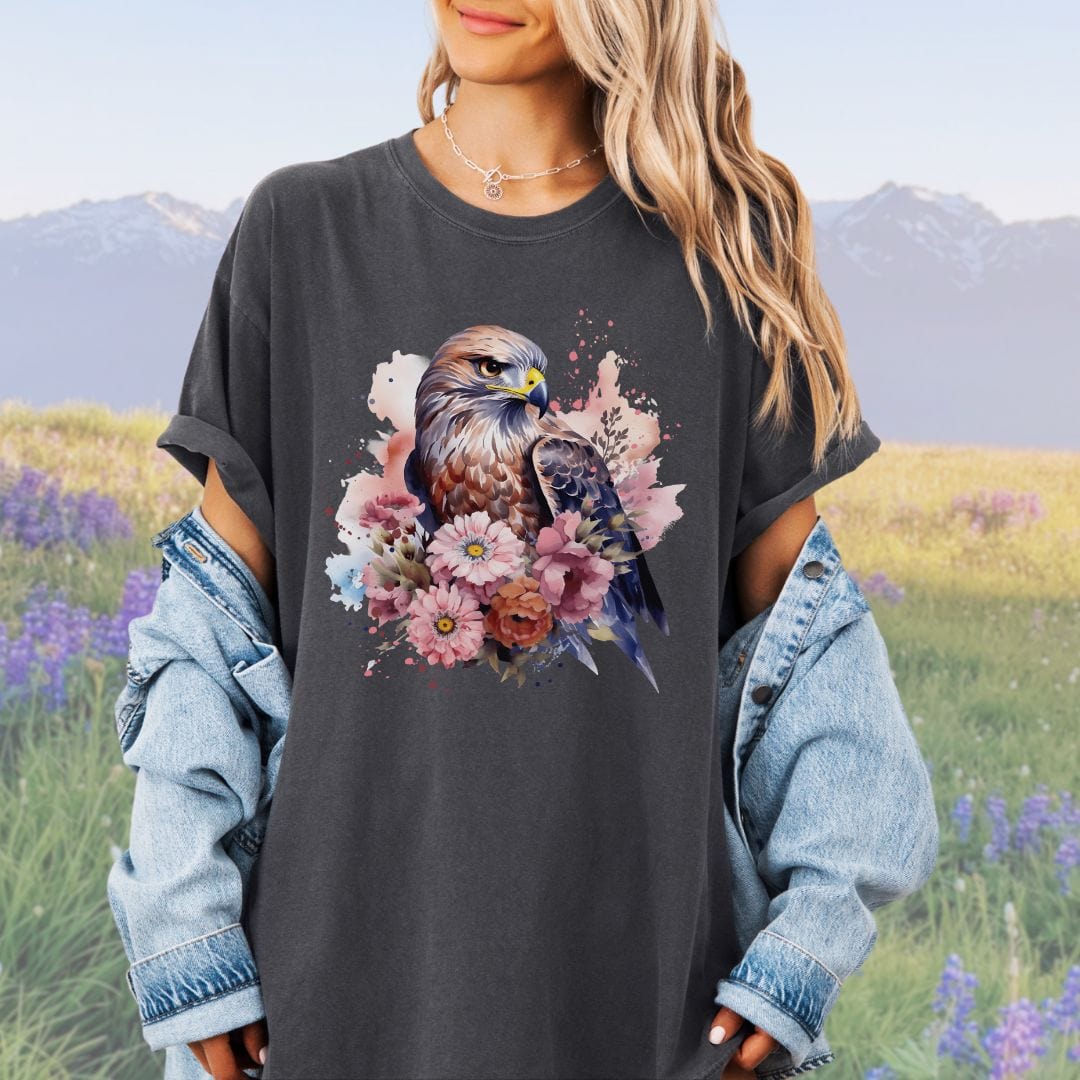 Bird of Prey Bouquet , Vintage Style Tee