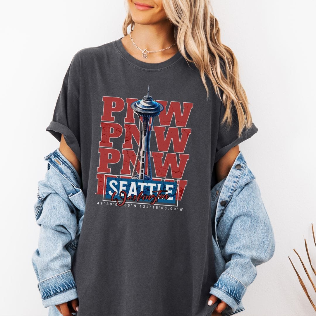 Seattle Space Needle, PNW Vintage Style Tee
