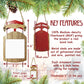 Seattle Santa Octopus Sled Ornament