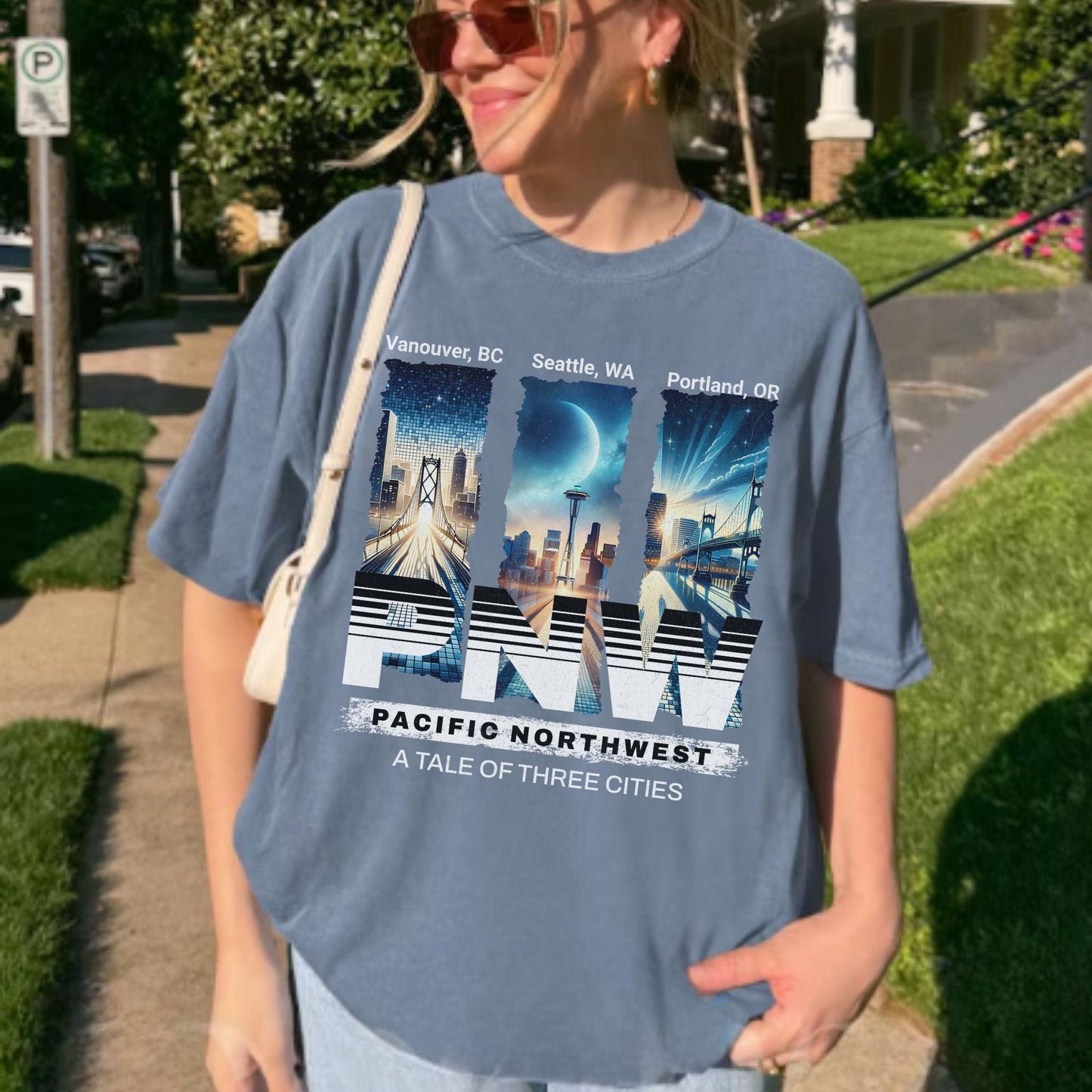 PNW Streetwear Tale of Three Cities Vintage Style Tee