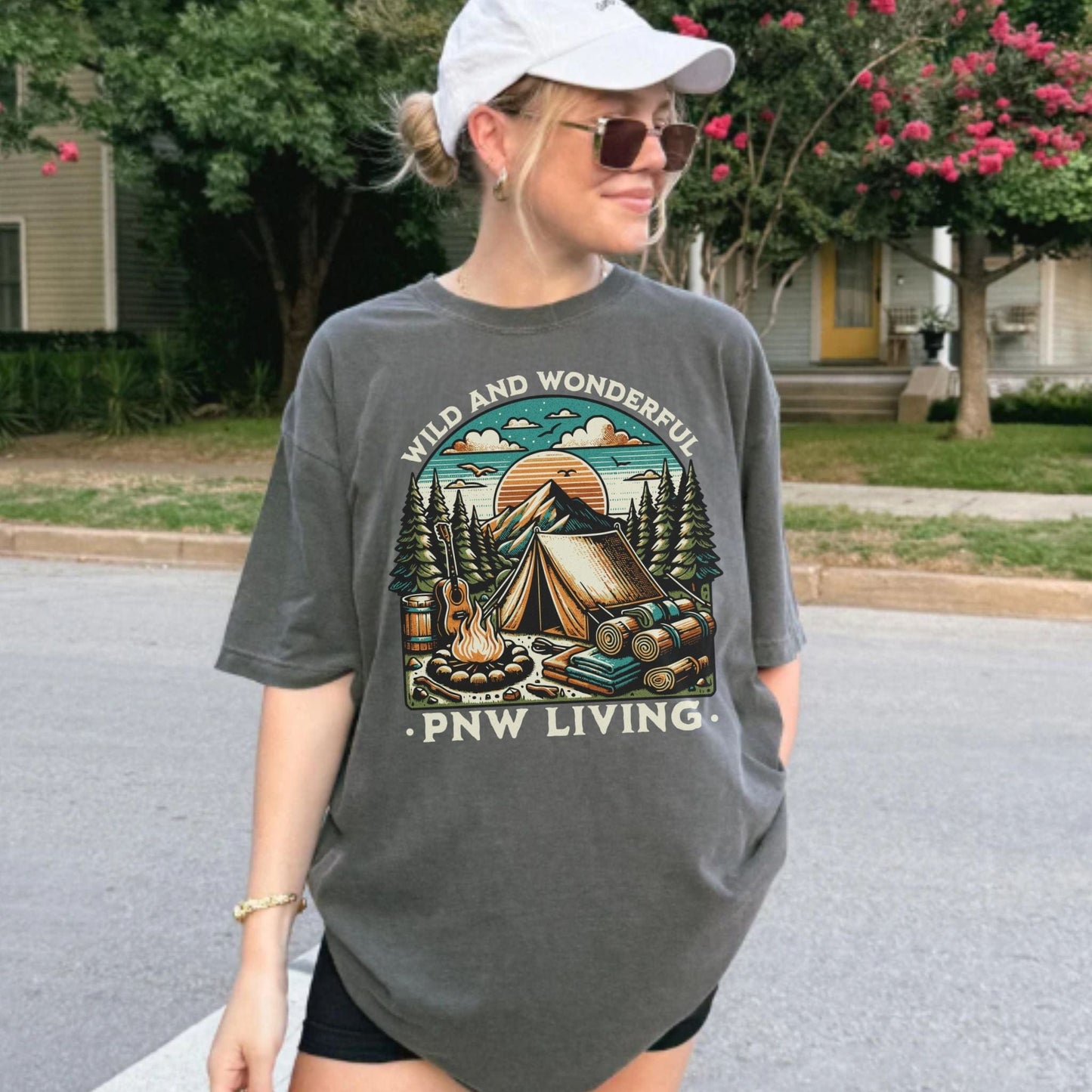 PNW Living, Camp Lovers, Vintage Style Tee