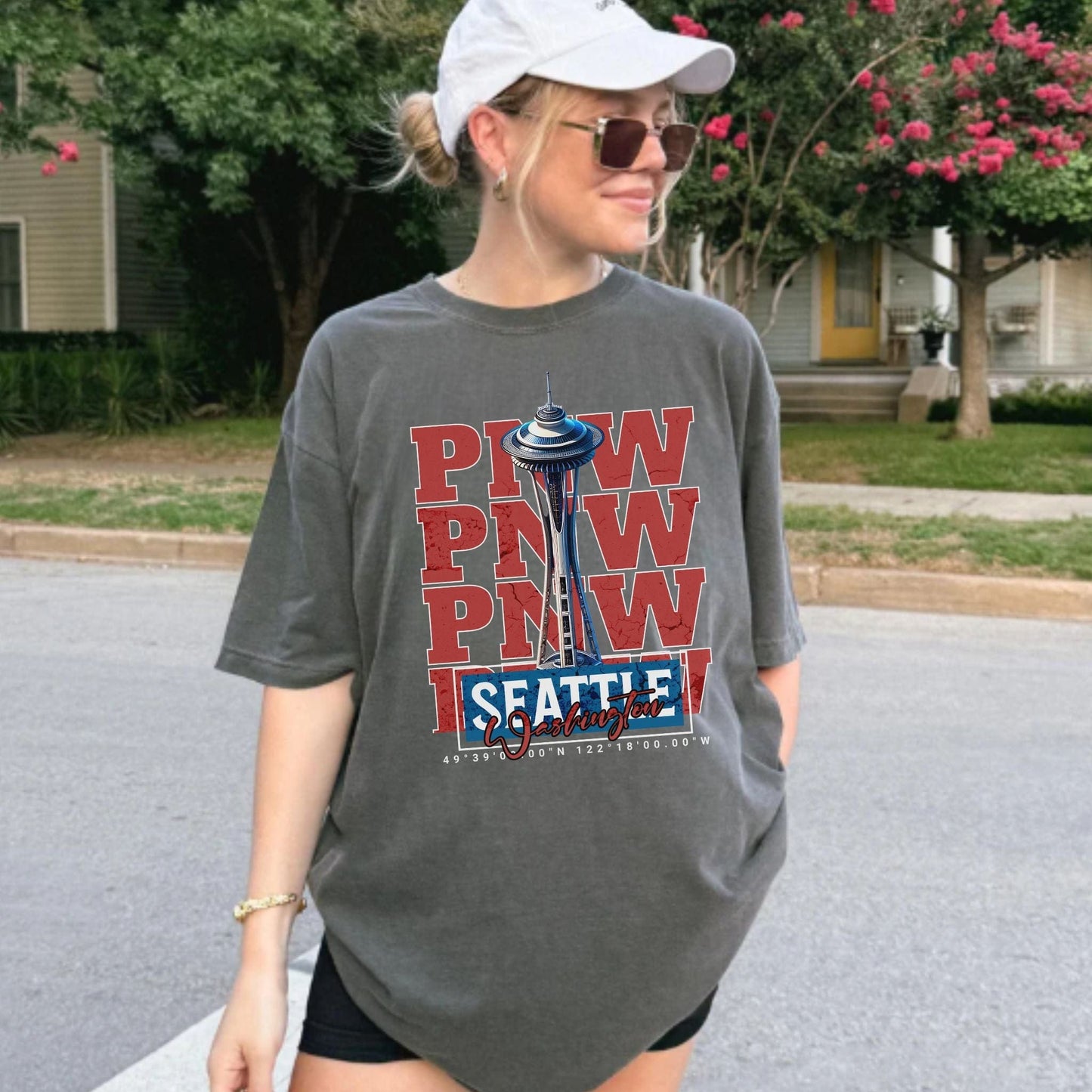 Seattle Space Needle, PNW Vintage Style Tee