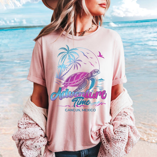 Cancun Adventure Time, Softsyle Tee