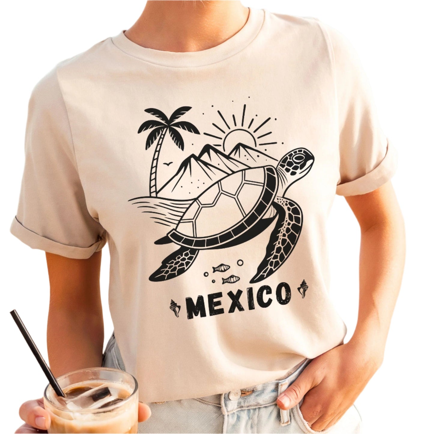 Sea Turtle, Mexico Travel, Softsyle Tee