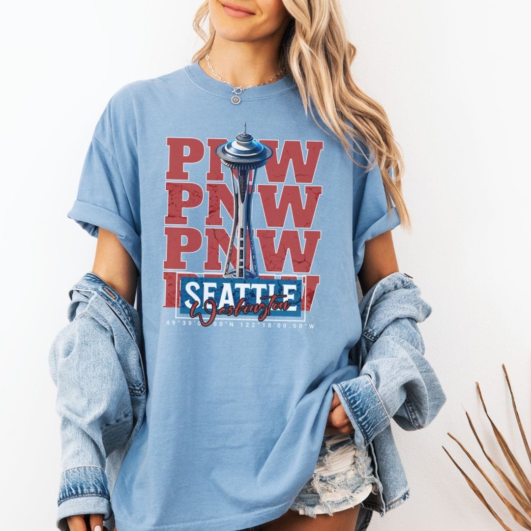 Seattle Space Needle, PNW Vintage Style Tee