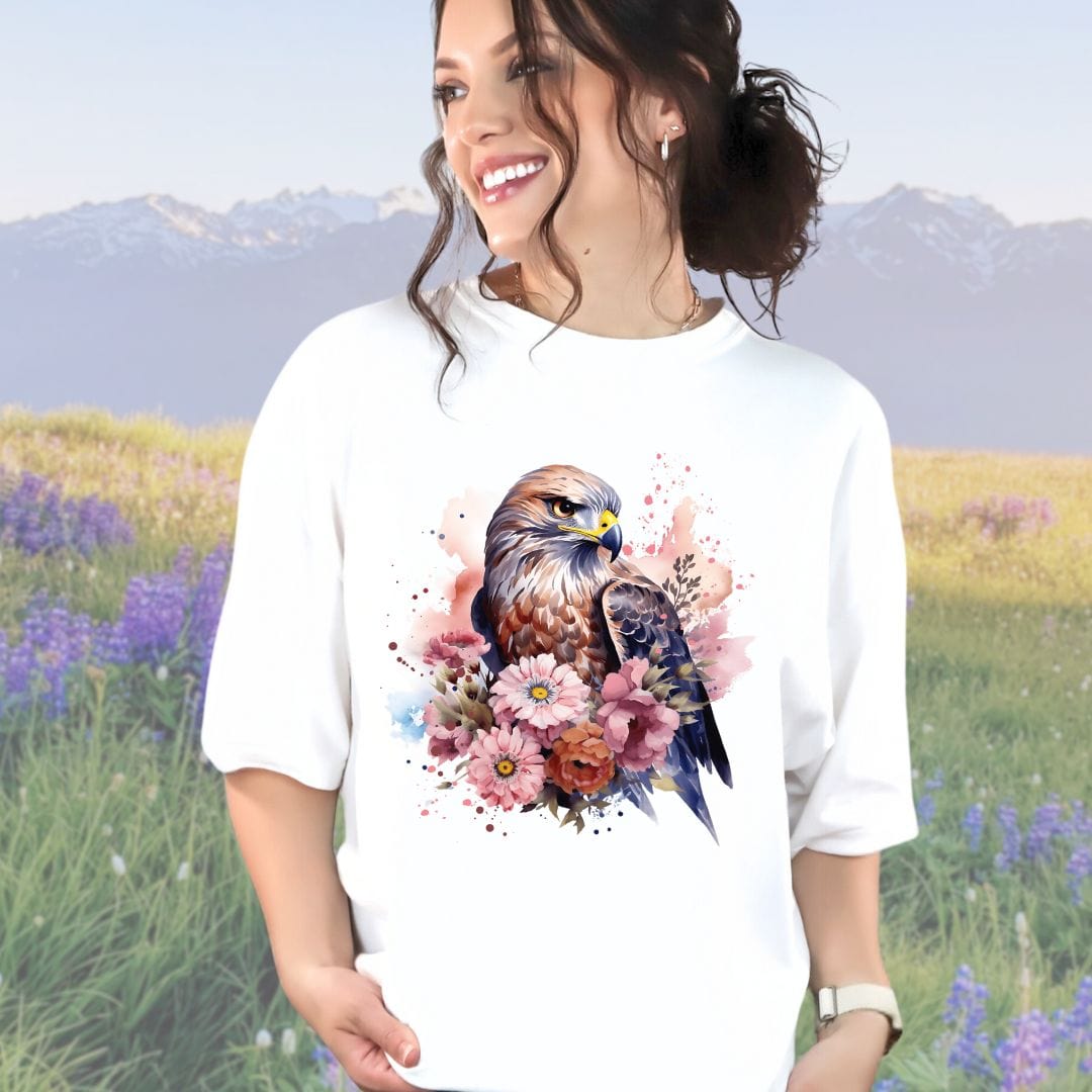 Bird of Prey Bouquet , Vintage Style Tee