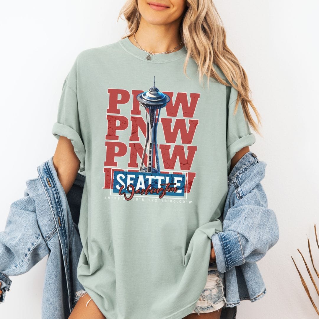 Seattle Space Needle, PNW Vintage Style Tee