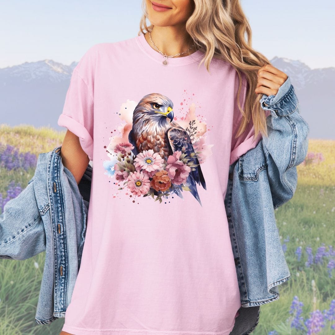 Bird of Prey Bouquet , Vintage Style Tee