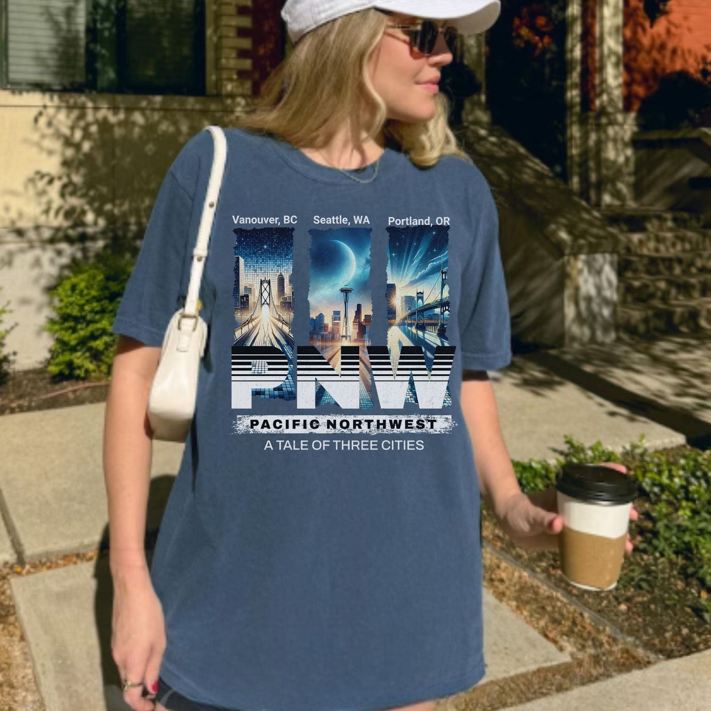 PNW Streetwear Tale of Three Cities Vintage Style Tee