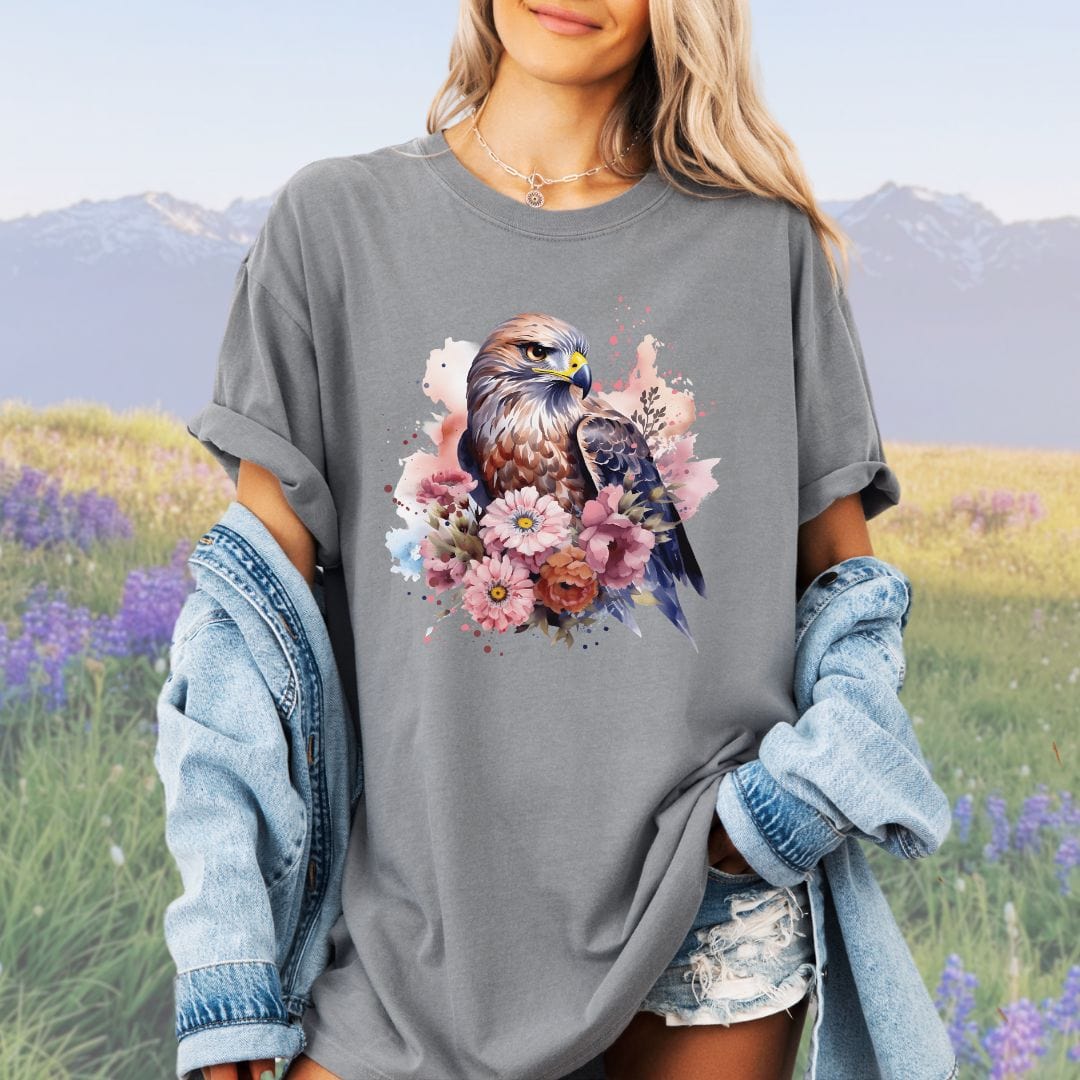 Bird of Prey Bouquet , Vintage Style Tee