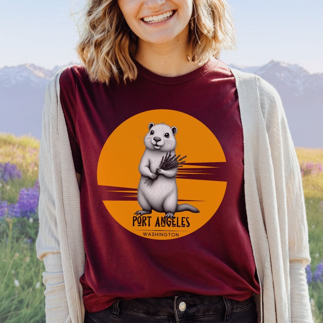 Port Angeles Sunset Marmot, Softstyle Tee