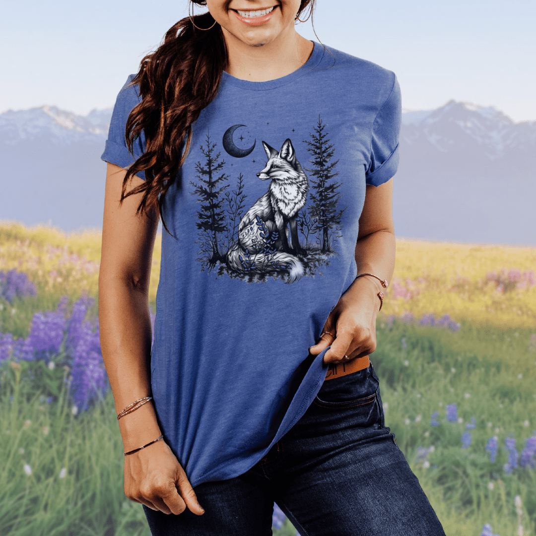 Forest Fox and Moon, Softsyle Tee