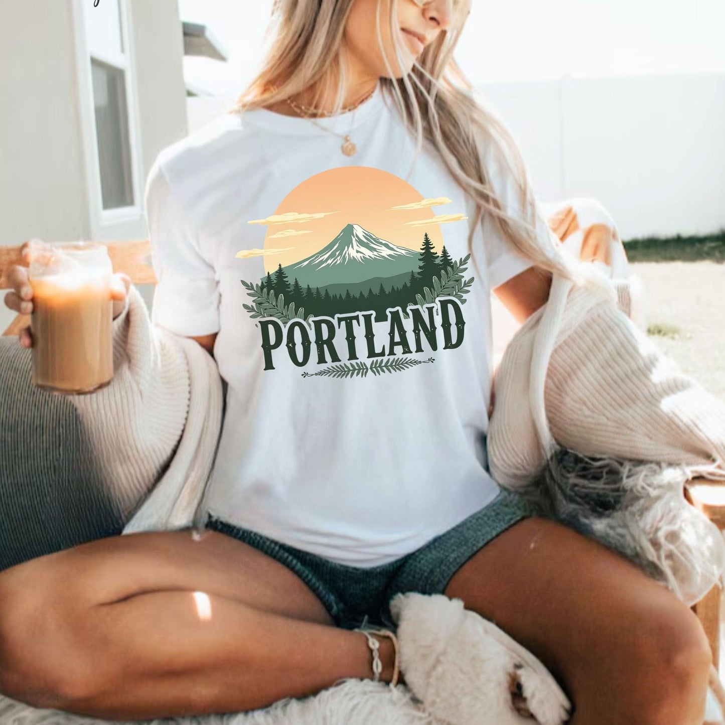 Portland, Oregon Sunrise Softstyle Tee